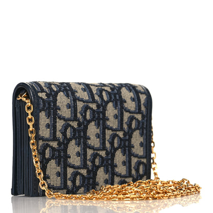Christian Dior Oblique Nano 30 Montaigne Pouch Blue 3 of 10