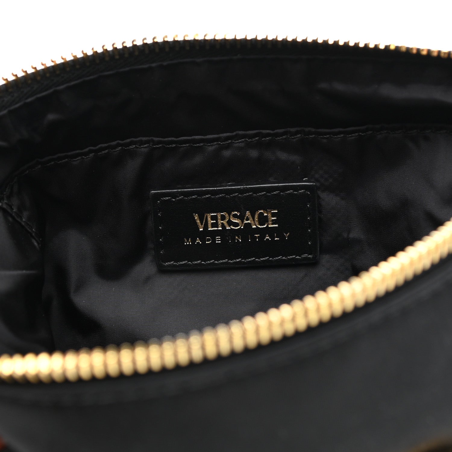 Versace Nylon Tribute Icon Flat Pouch Black 6 of 9