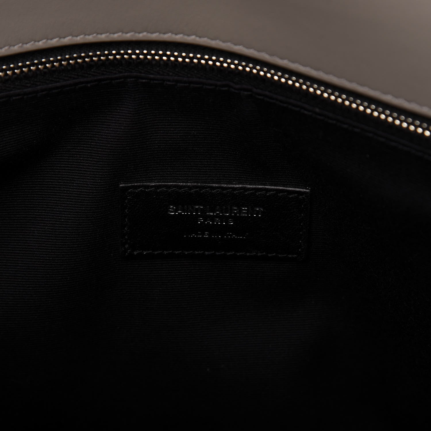 Saint Laurent Calfskin Y Quilted Monogram Loulou Shoulder Bag Light Grey 8 of 10