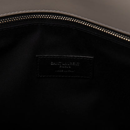 Saint Laurent Calfskin Y Quilted Monogram Loulou Shoulder Bag Light Grey 8 of 10