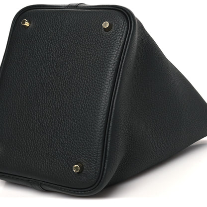Hermes Taurillon Clemence Picotin Lock 22 MM Black 10 of 10