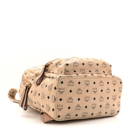 MCM Visetos Medium Sprinkle Stud Stark Backpack Beige 4 of 13