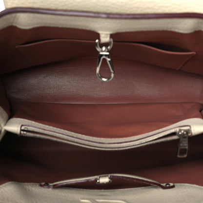 Louis Vuitton Taurillon Capucines MM Blanc Casse 5 of 10