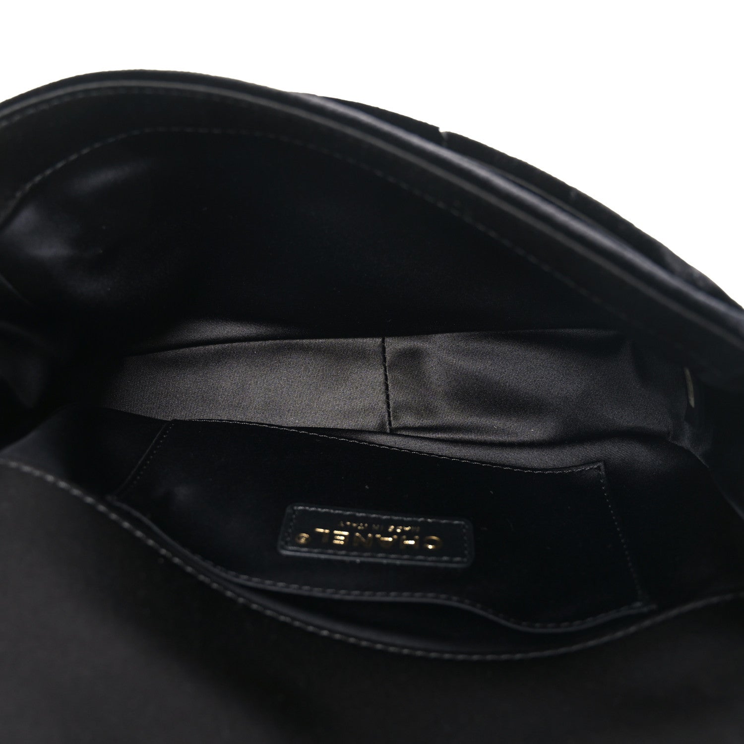 Chanel Velvet Quilted Small Camellia Flap Black 5 of 10