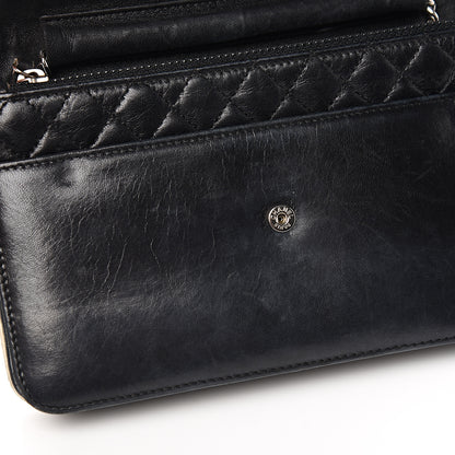 Chanel Lambskin Reissue Wallet On Chain WOC Black 12 of 13