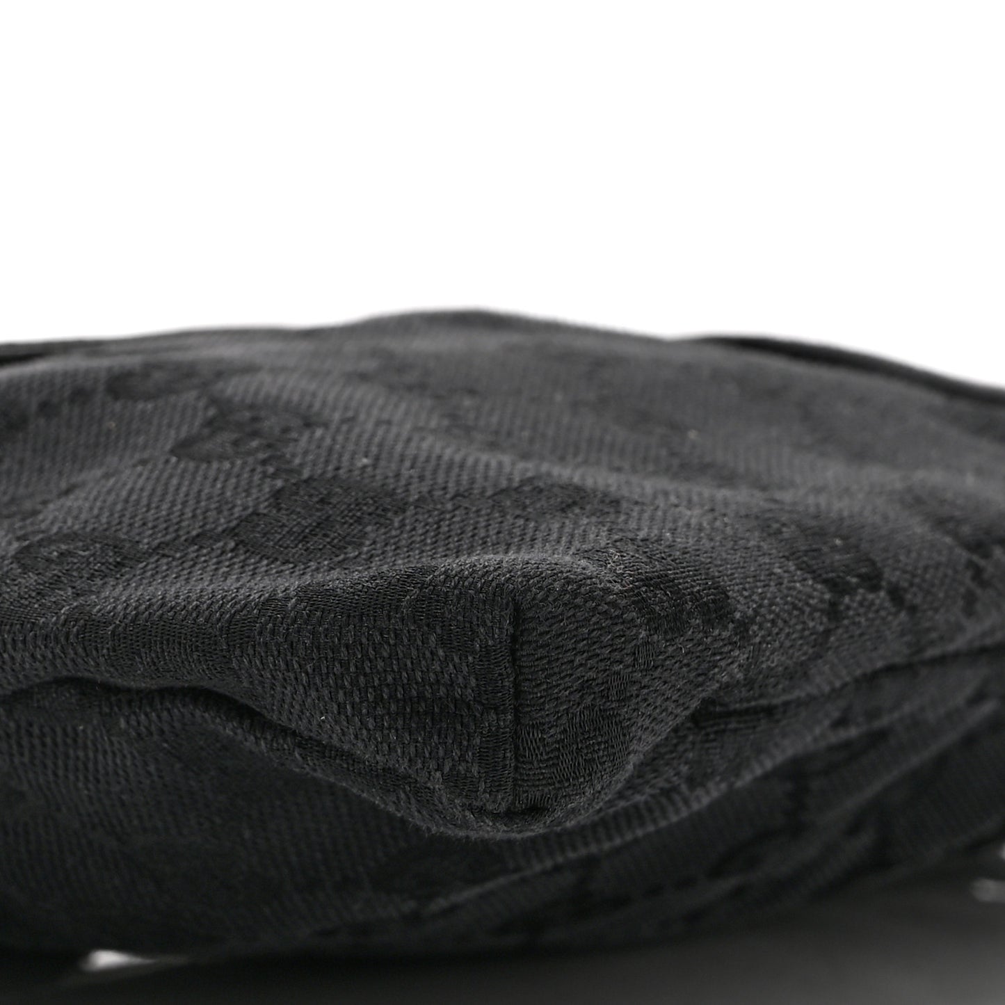 GG Monogram Double Pocket Belt Bag Black