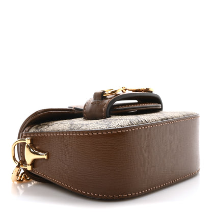 Gucci GG Supreme Monogram Azalea Calfskin Web Horsebit 1955 Wallet On Strap Beige Ebony Brown Sugar 4 of 10