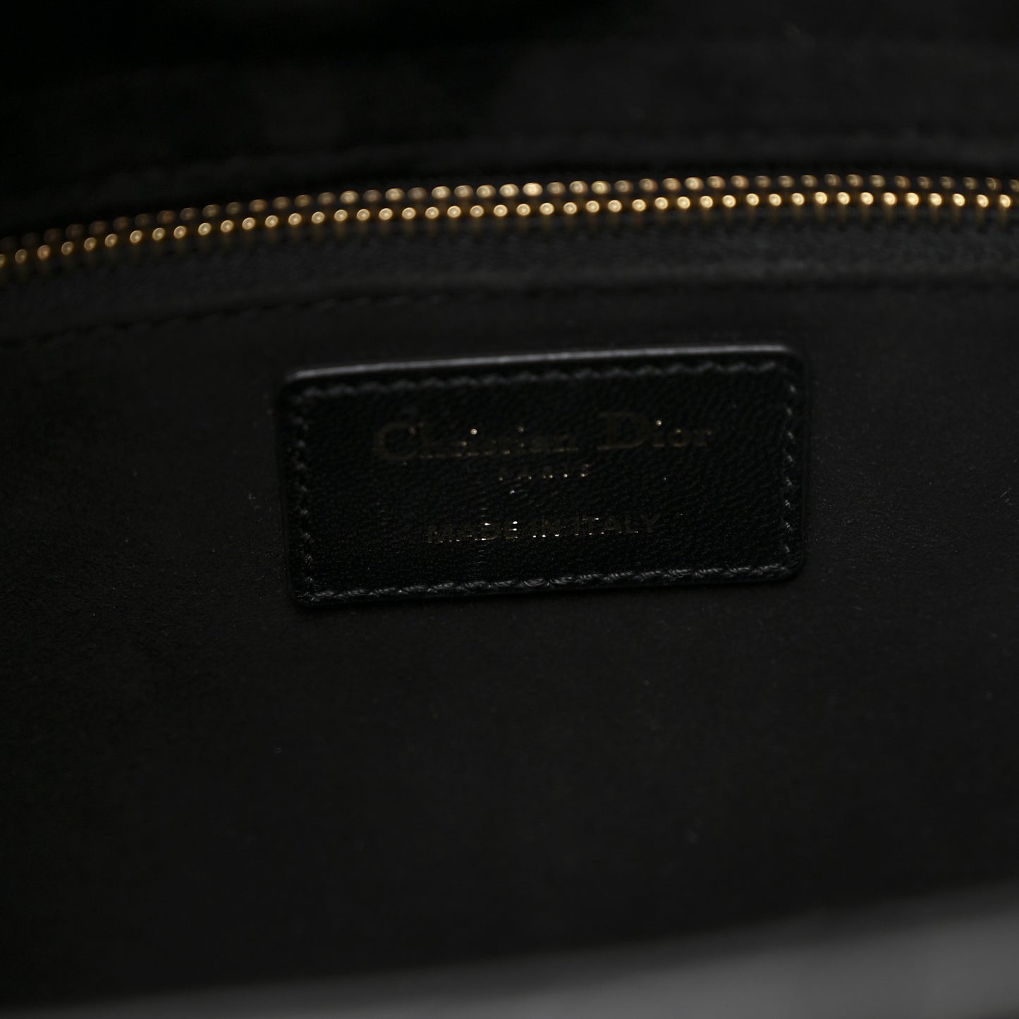 Lambskin Cannage Large Lady Dior Black