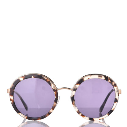 Prada Round Frame Sunglasses SPR 50T Lenses Royal 3 of 7