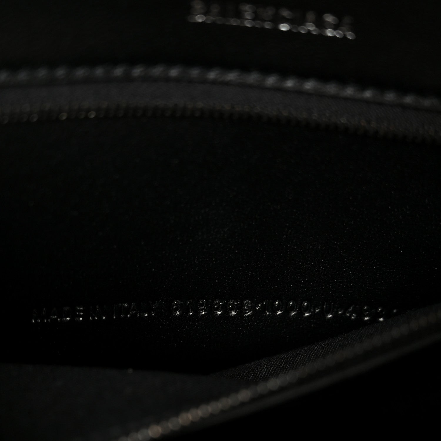 Balenciaga Shiny Calfskin Monochrome Crocodile Embossed Medium Hourglass Top Handle Bag Black 7 of 10
