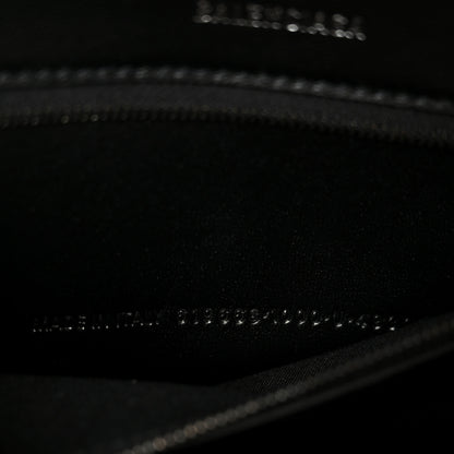 Balenciaga Shiny Calfskin Monochrome Crocodile Embossed Medium Hourglass Top Handle Bag Black 7 of 10