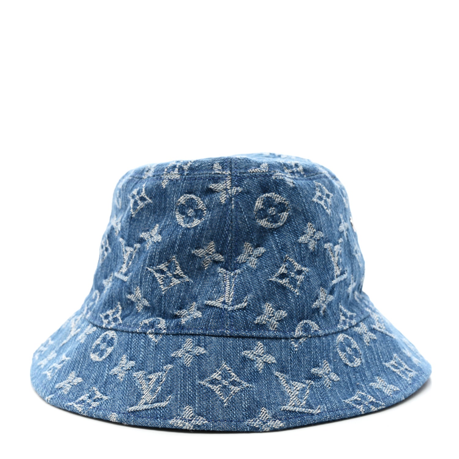 Louis Vuitton Monogram Denim Transformable Bob Bucket Hat 58 Blue 10 of 13