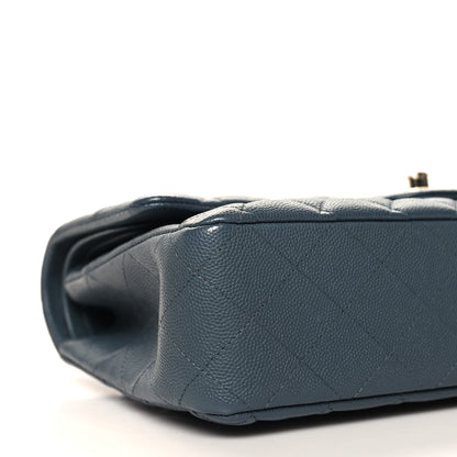 Chanel Caviar Quilted Medium Double Flap Dark Grey 9 of 10