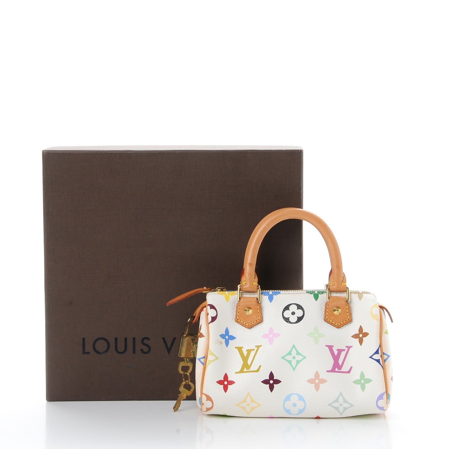 Monogram Multicolor Mini Sac HL Speedy White