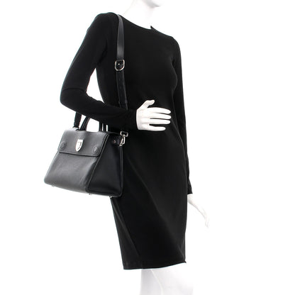 Christian Dior Grained Calfskin Medium Diorever Flap Black 2 of 7