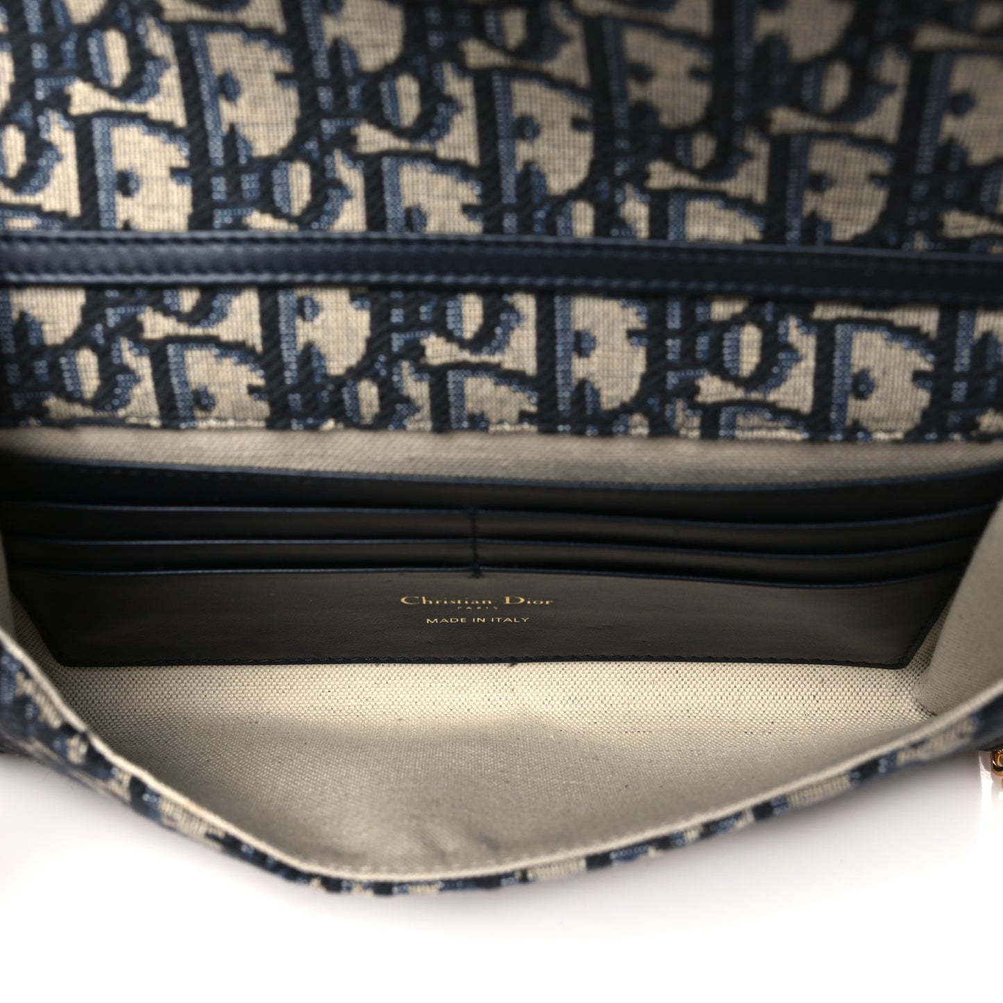 Oblique Bobby East West Pouch With Chain Blue