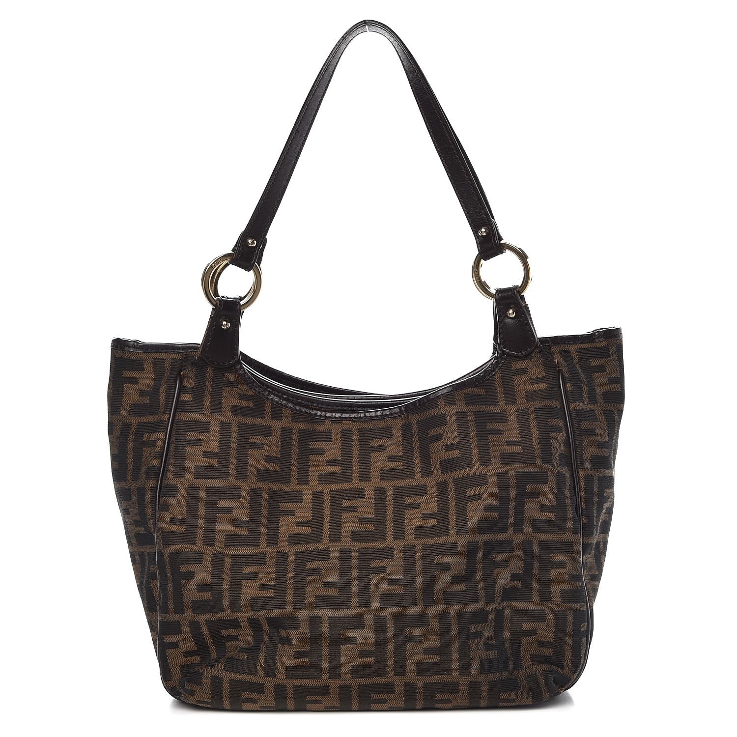 Fendi Zucca Small Chef Shopping Tote Tobacco Moro 1 of 13
