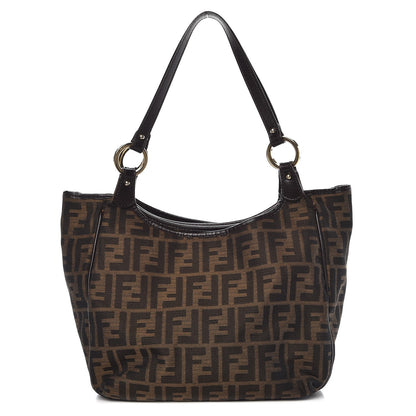 Fendi Zucca Small Chef Shopping Tote Tobacco Moro 1 of 13