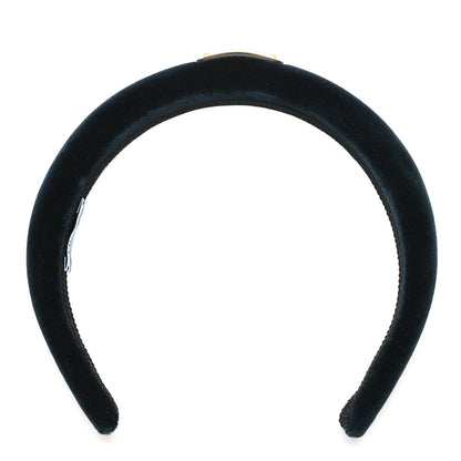 Prada Velvet Headband Petrolio 3 of 6