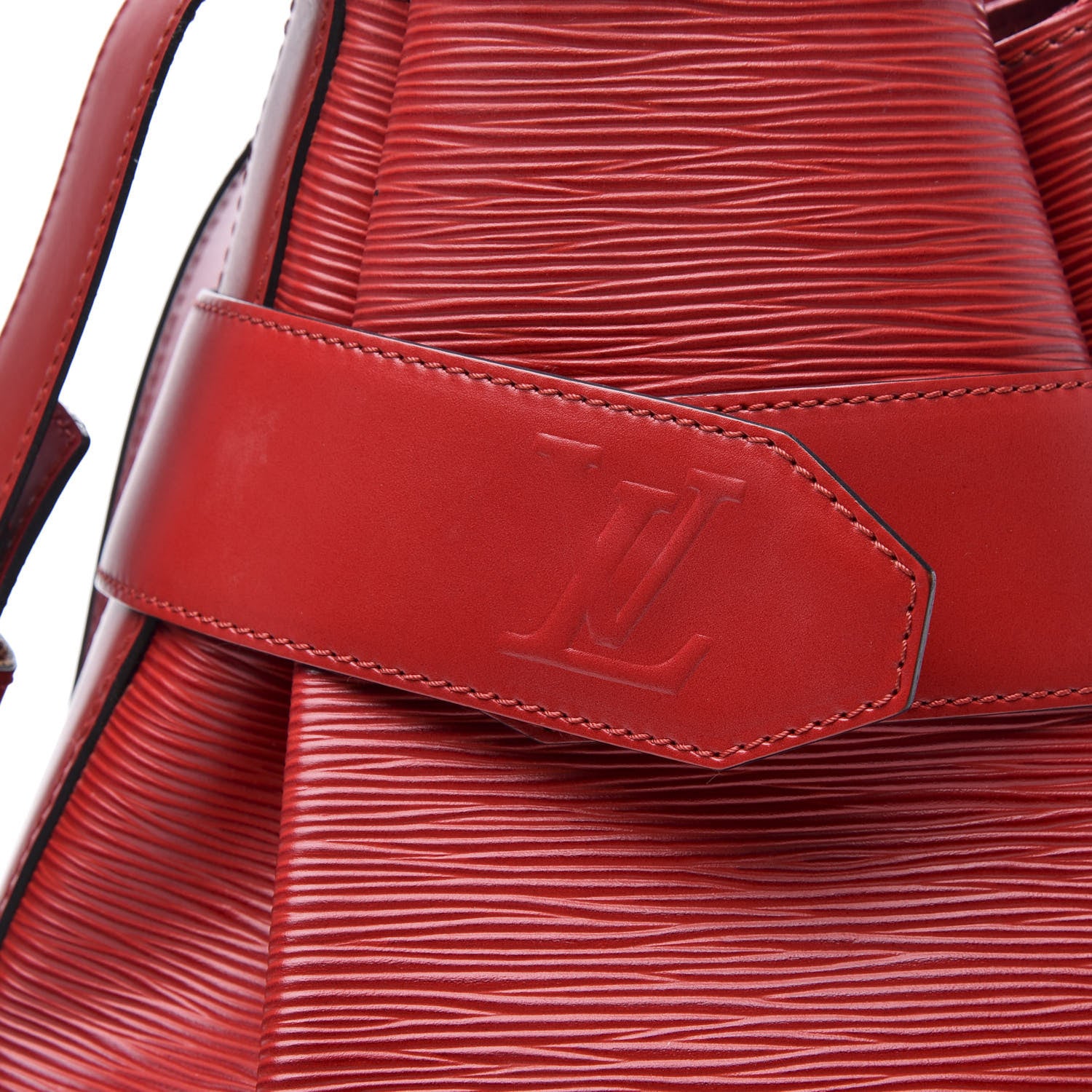 Louis Vuitton Epi Sac D'Epaule Castillan Red 9 of 9