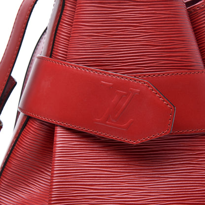 Louis Vuitton Epi Sac D'Epaule Castillan Red 9 of 9