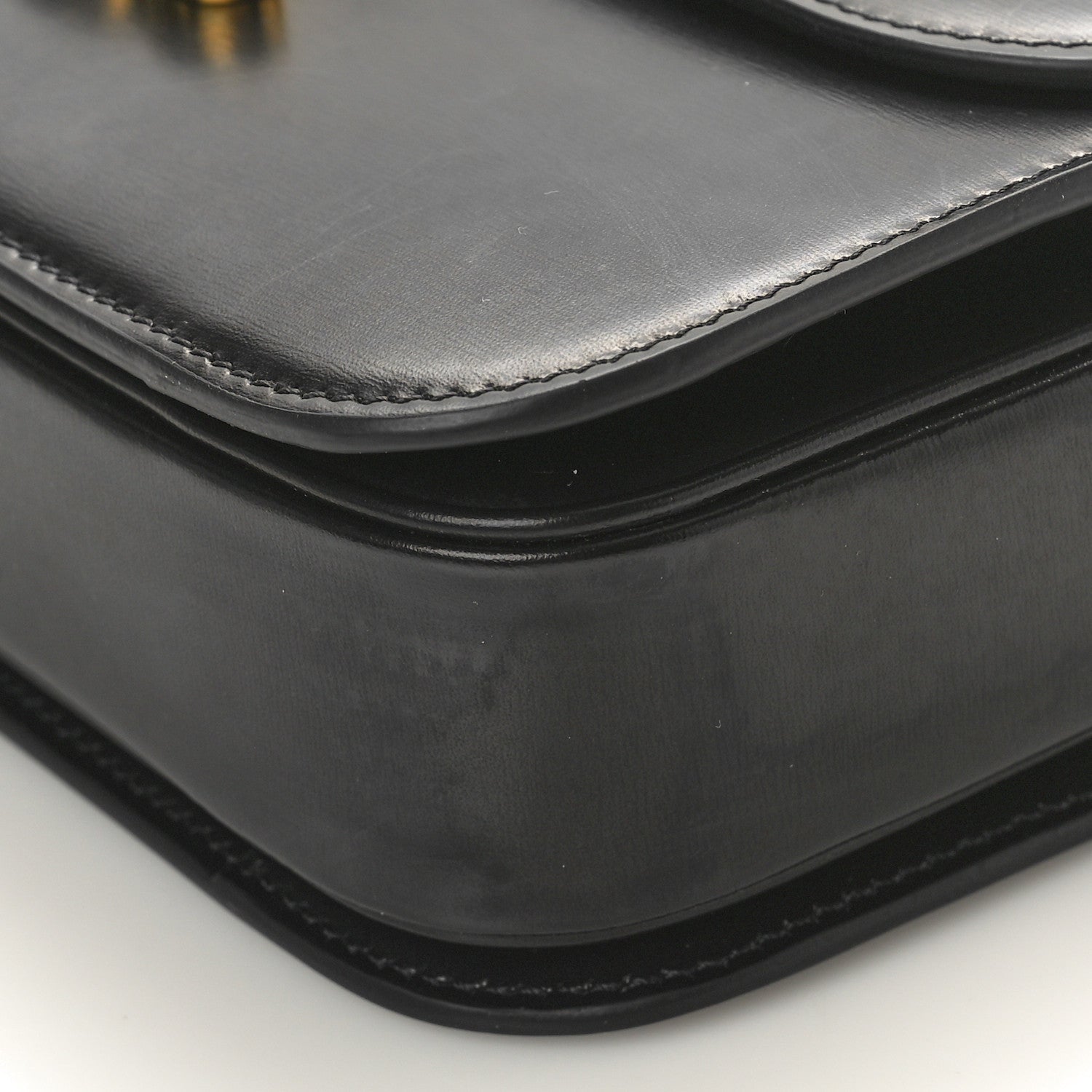 Celine Shiny Calfskin Medium Triomphe Black 9 of 9