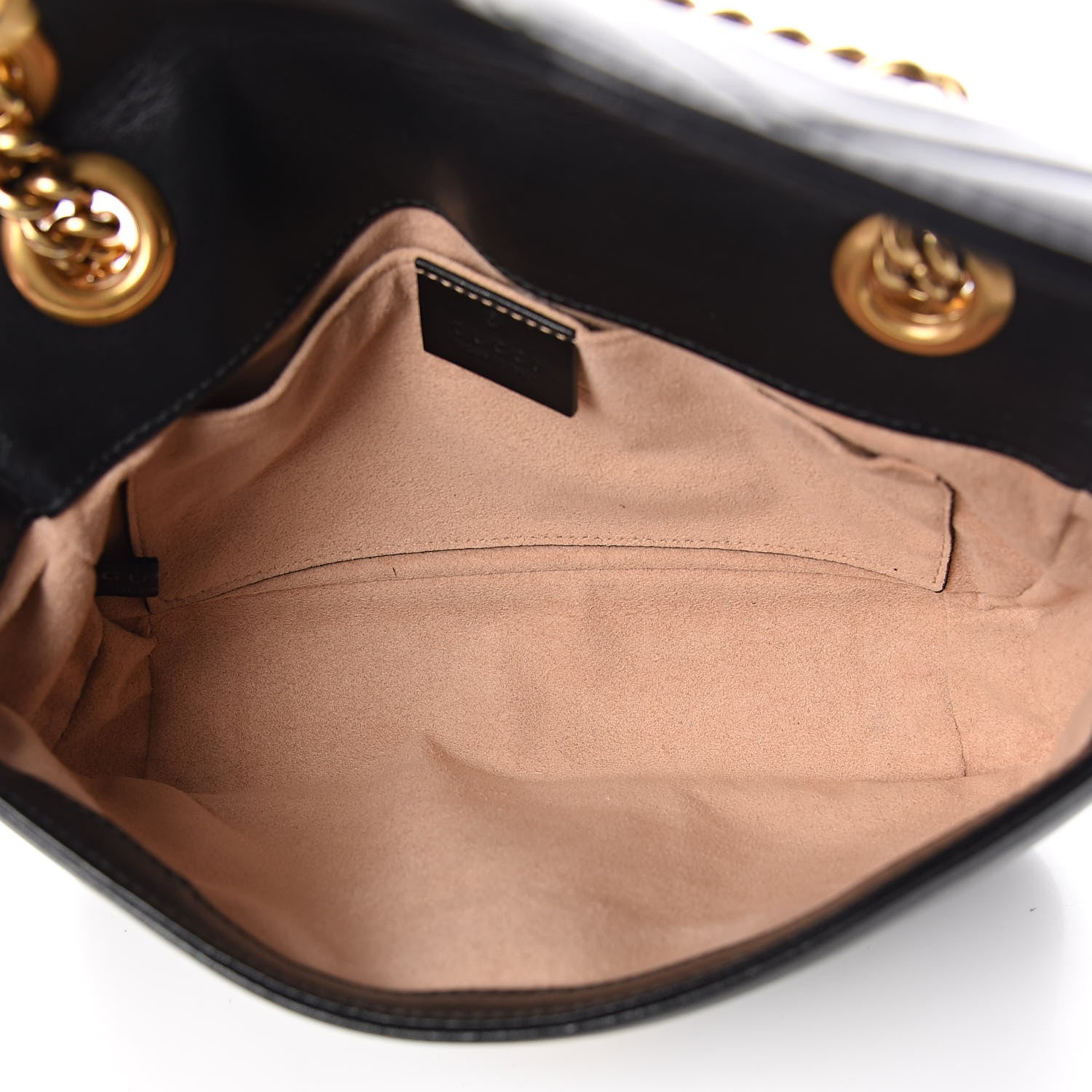 Gucci Calfskin Matelasse Mini GG Marmont Shoulder Bag Black 5 of 11