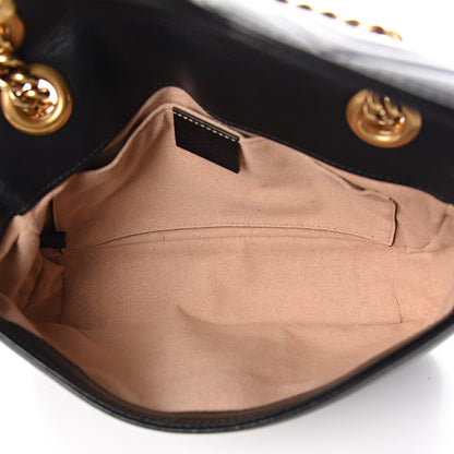 Gucci Calfskin Matelasse Mini GG Marmont Shoulder Bag Black 5 of 11