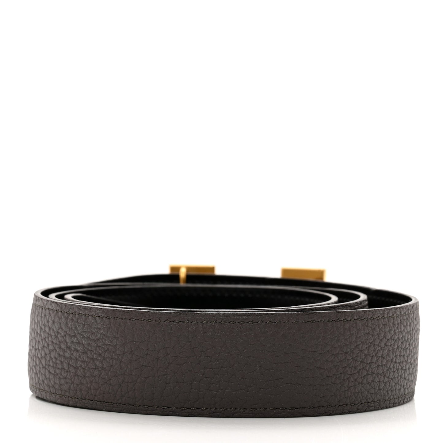 Swift Epsom 24mm Mini Constance H Belt 85 34 Black Etoupe