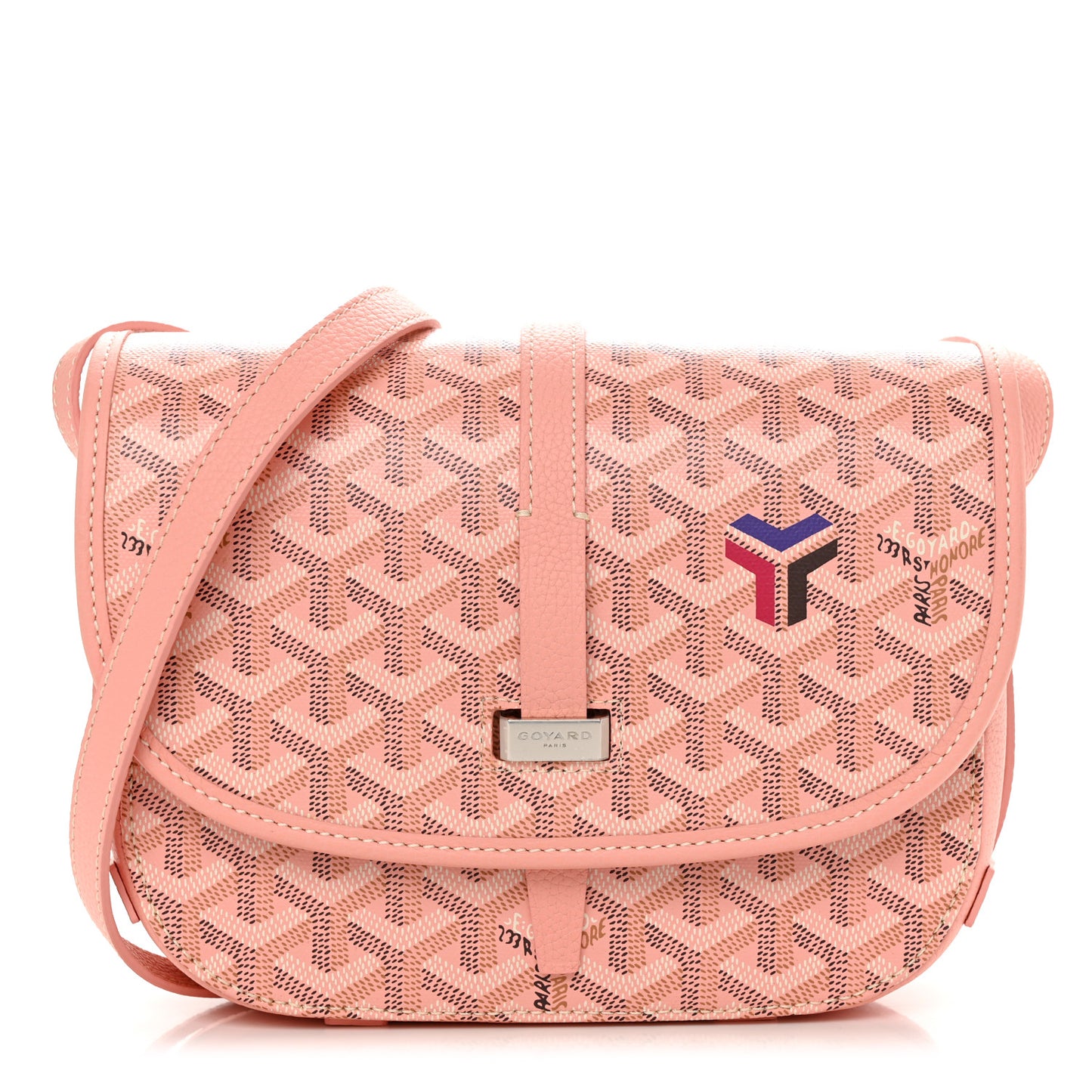 Goyardine Belvedere II PM Messenger Bag Pink