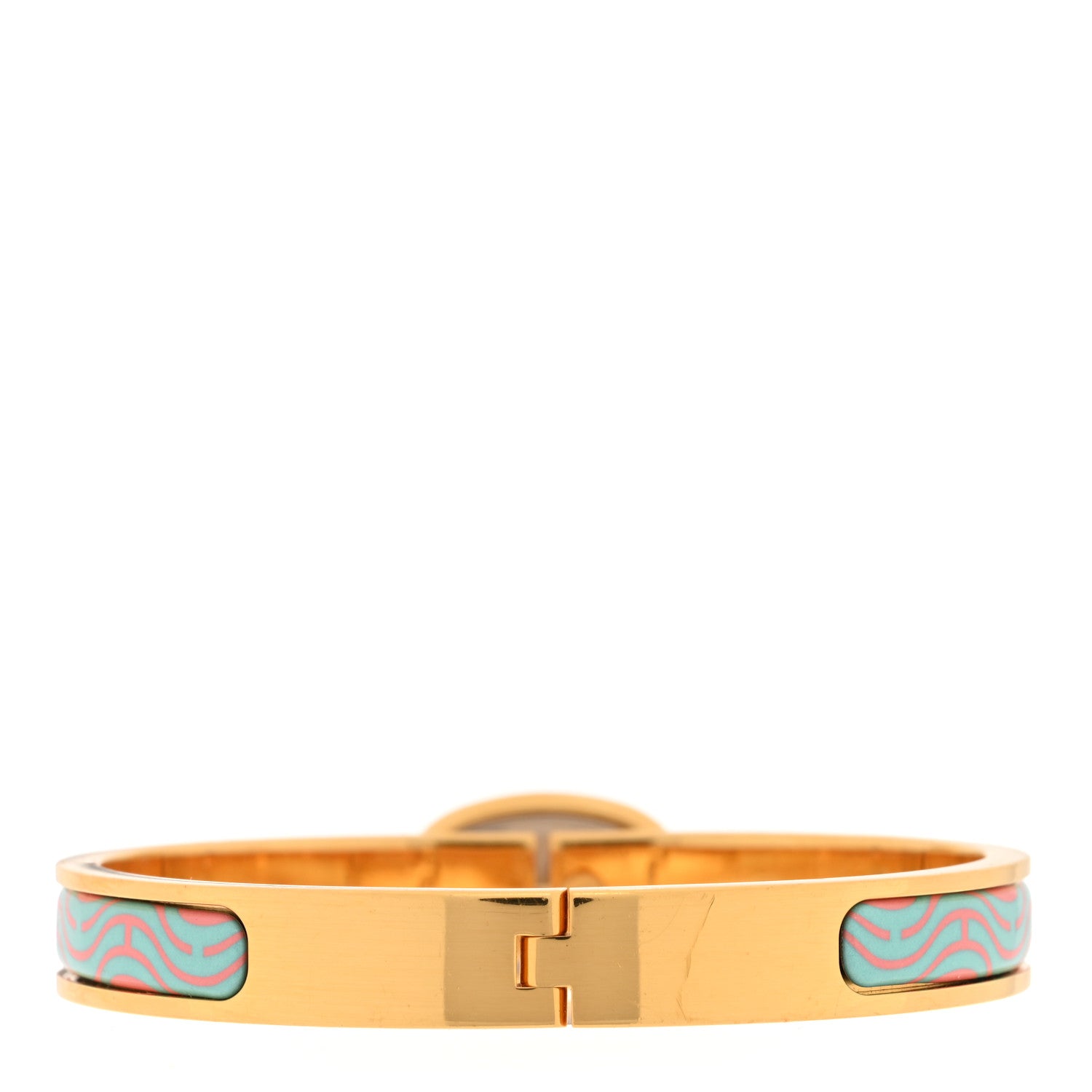 Hermes Enamel Mini Farandole Clic Chaine D'Ancre Bracelet Tropique 3 of 5