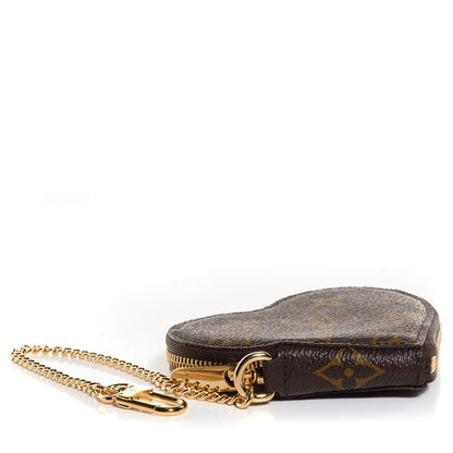 Louis Vuitton Monogram Leopard Coeur Heart Coin Purse Blanc Corail 4 of 8