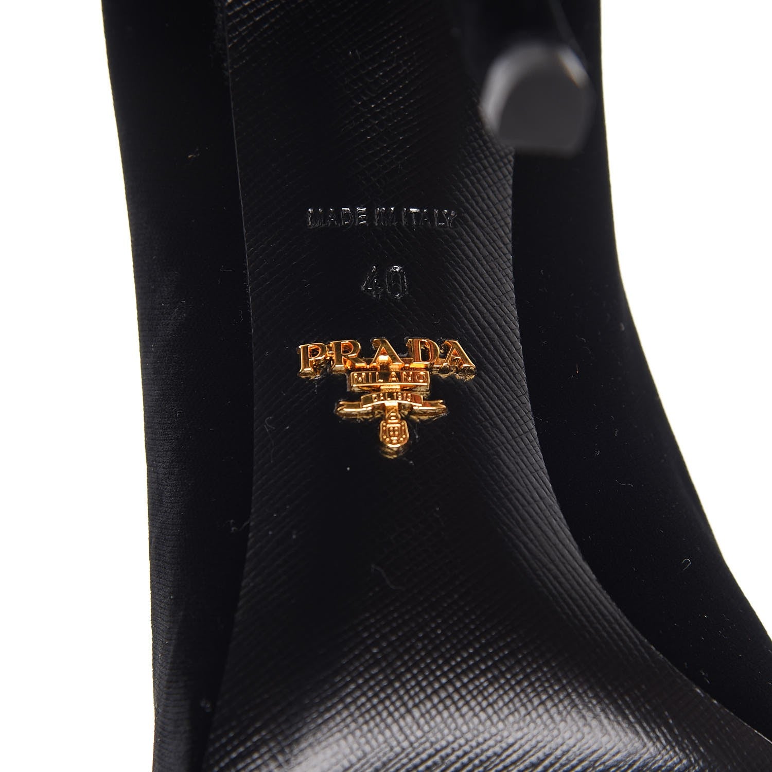 Prada Velvet Pointed Toe Pumps 40 Black 10 of 11