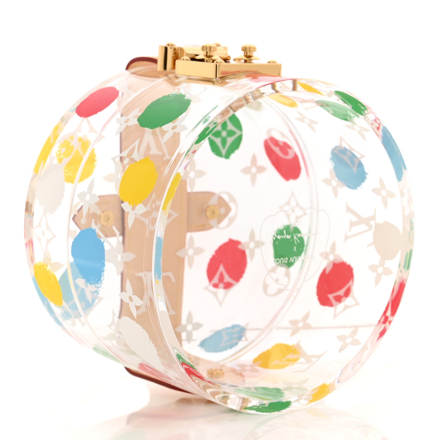 LOUIS VUITTON LV x YK Transparent Plexiglass Monogram Dots Box Scott Multicolor