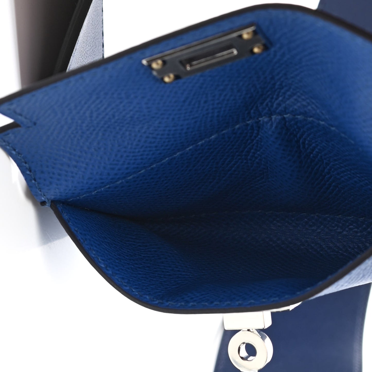 Swift Epsom Pocket Kelly Shoulder Strap Bleu Saphir Bleu France