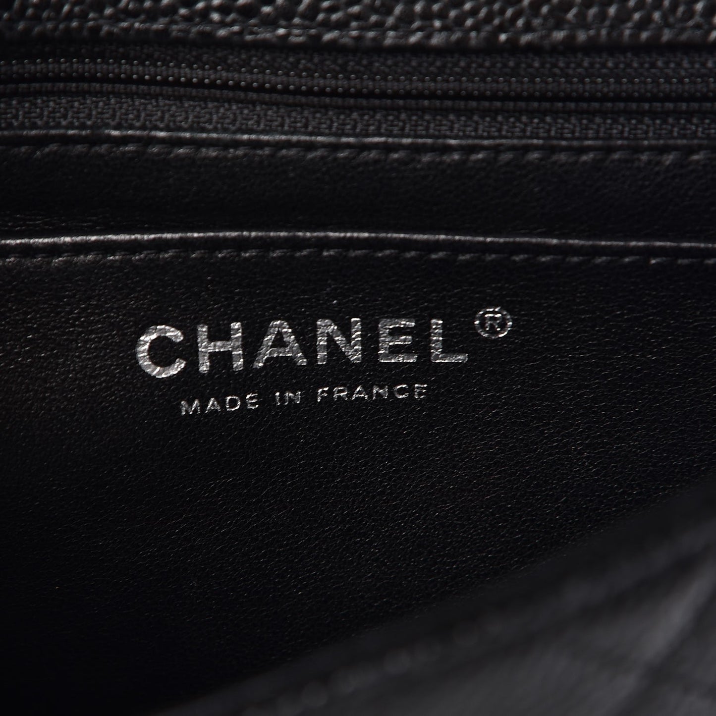 Caviar Quilted Mini Square Flap Black