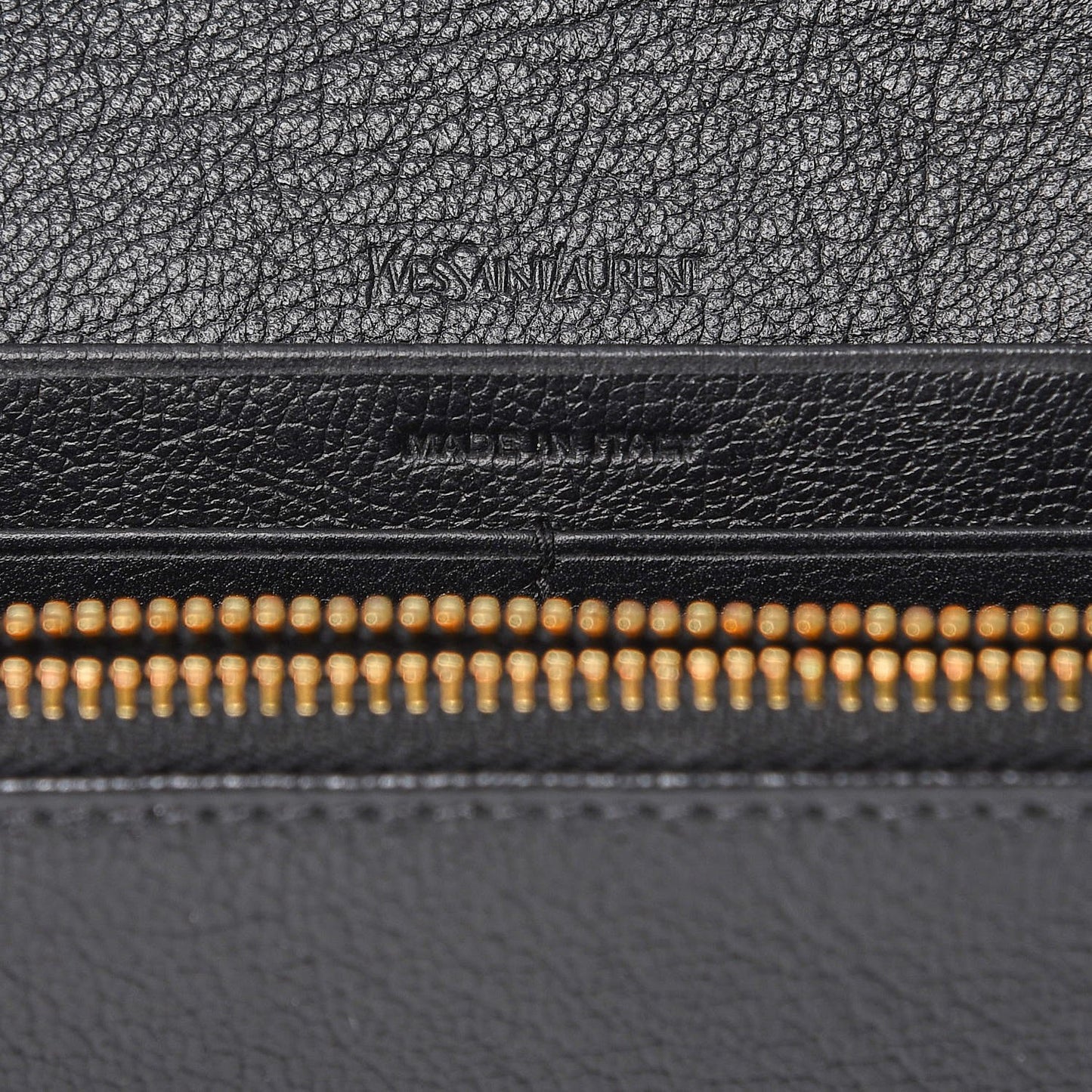 Goatskin Monogram Classic Flap Wallet Black