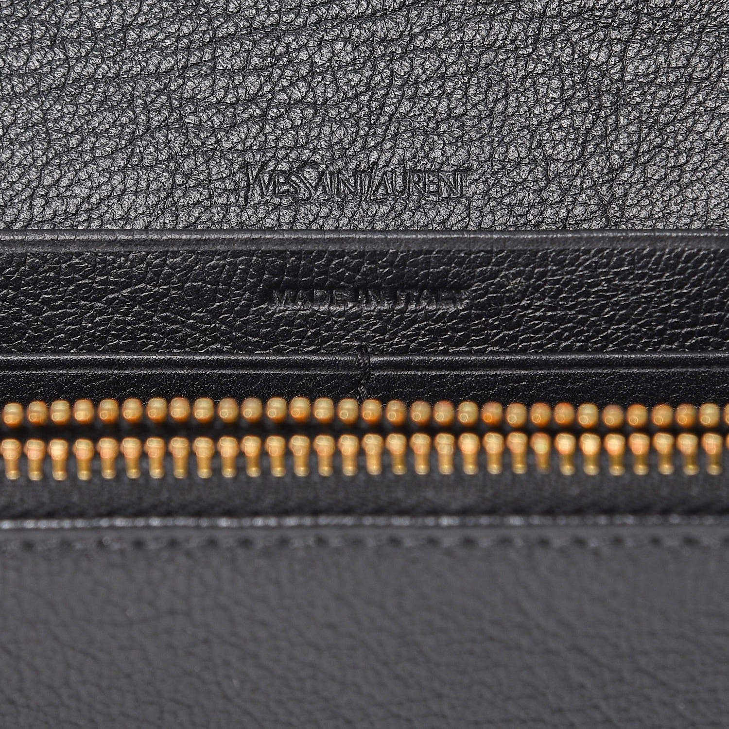 Saint Laurent Goatskin Monogram Classic Flap Wallet Black 6 of 8