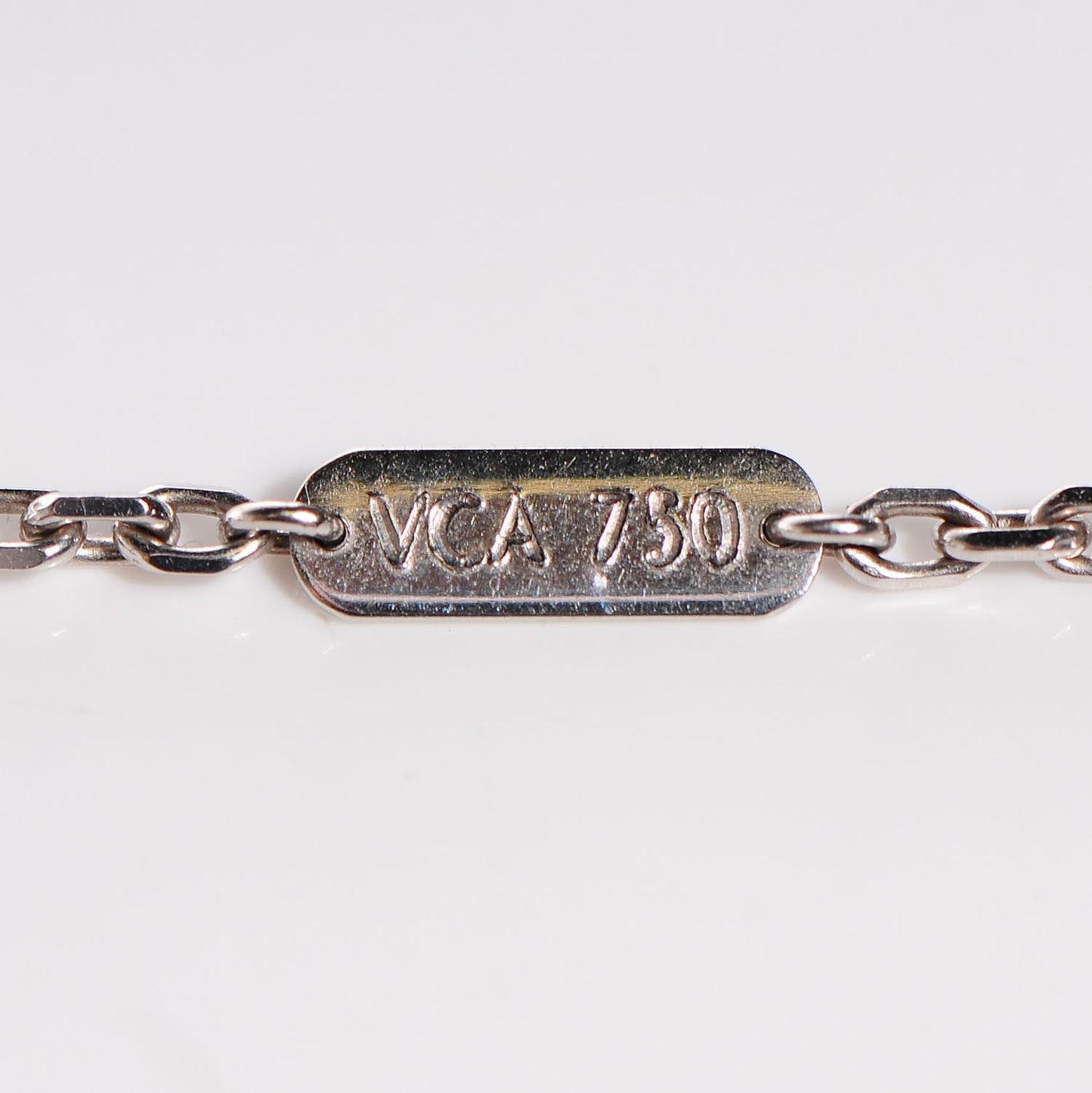 18K White Gold Turquoise 1 Motif Magic Vintage Necklace Pendant