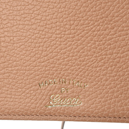 Gucci Dollar Calfskin Mini Swing Wallet Bag Camelia Mineral Blue 8 of 9