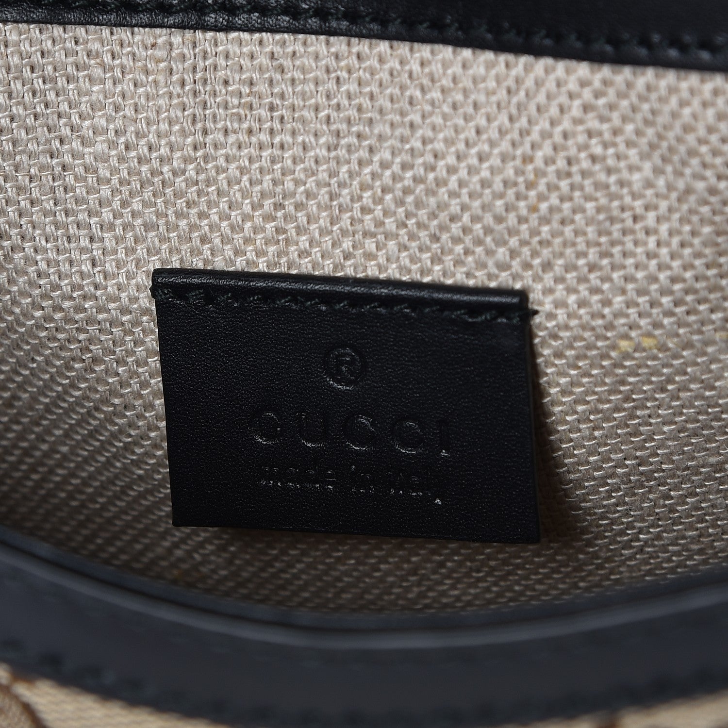 Gucci Monogram Small Lady Web Shoulder Bag Beige Black 6 of 7