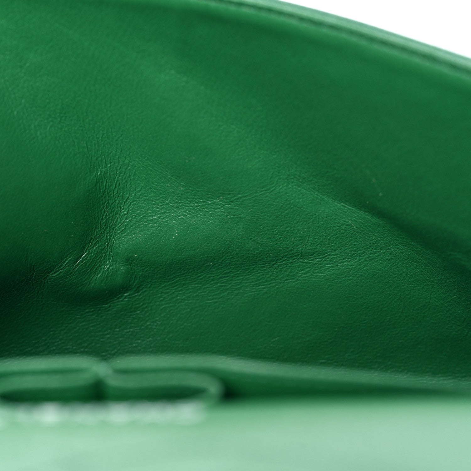 Chanel Caviar Quilted Jumbo Double Flap Green 15 of 16