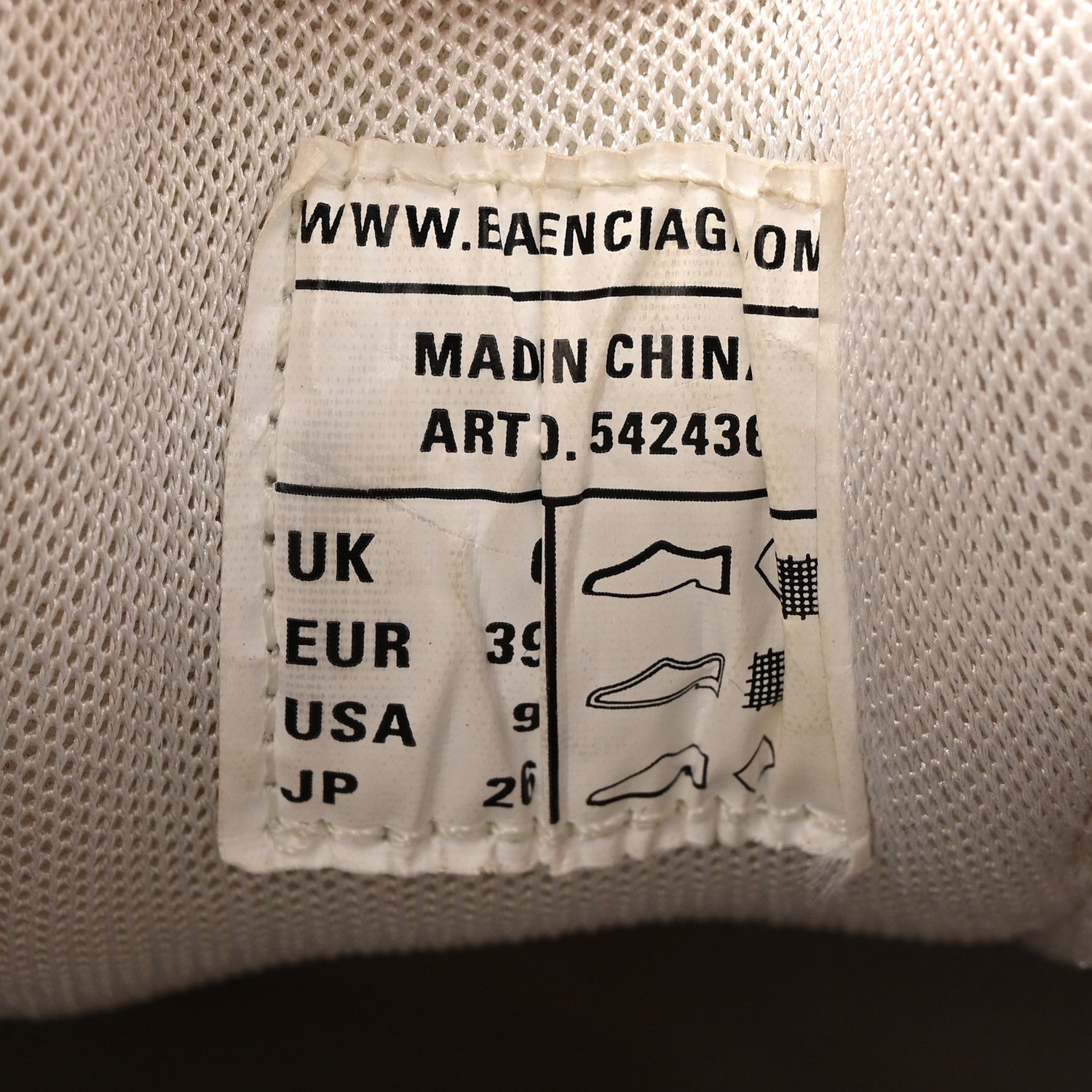 Balenciaga Rubber Mesh Fabric Monocolor Recycled Sole Womens Track Sneakers 39 White 8 of 12