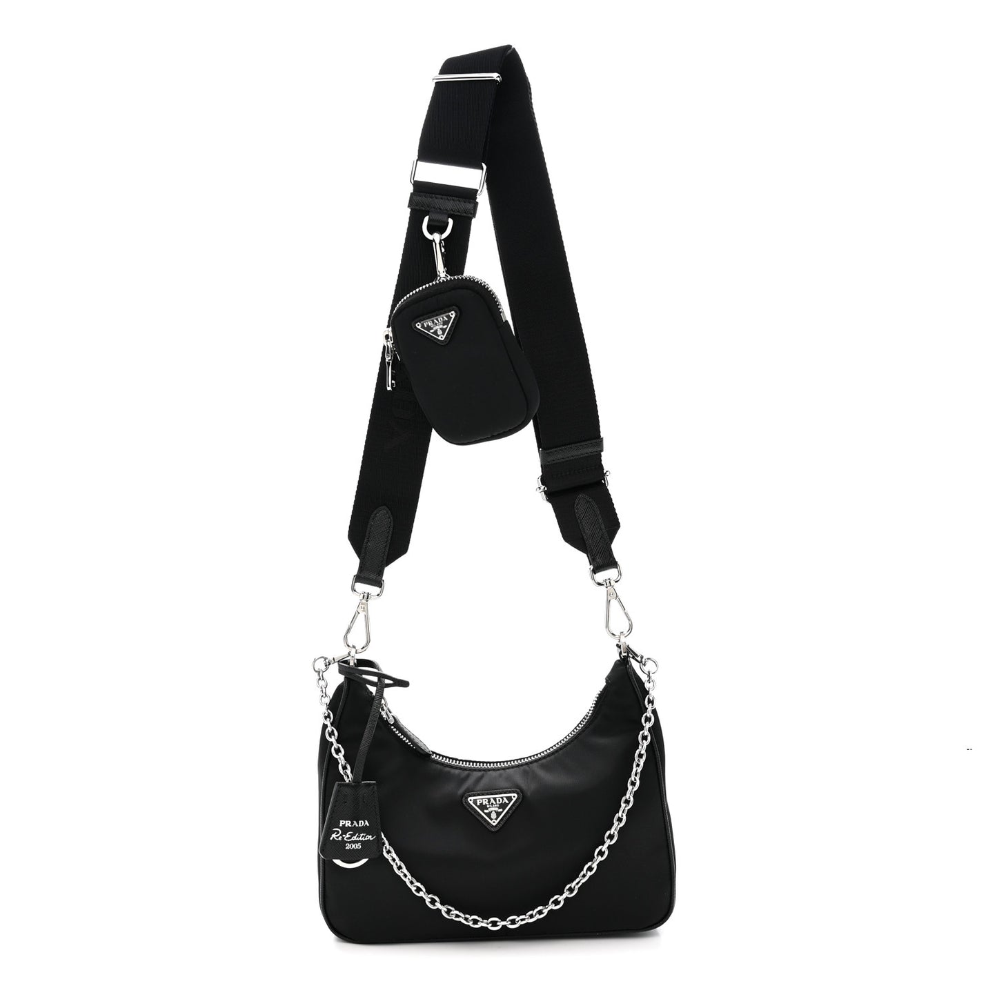 Nylon Re-Edition 2005 Shoulder Bag Black