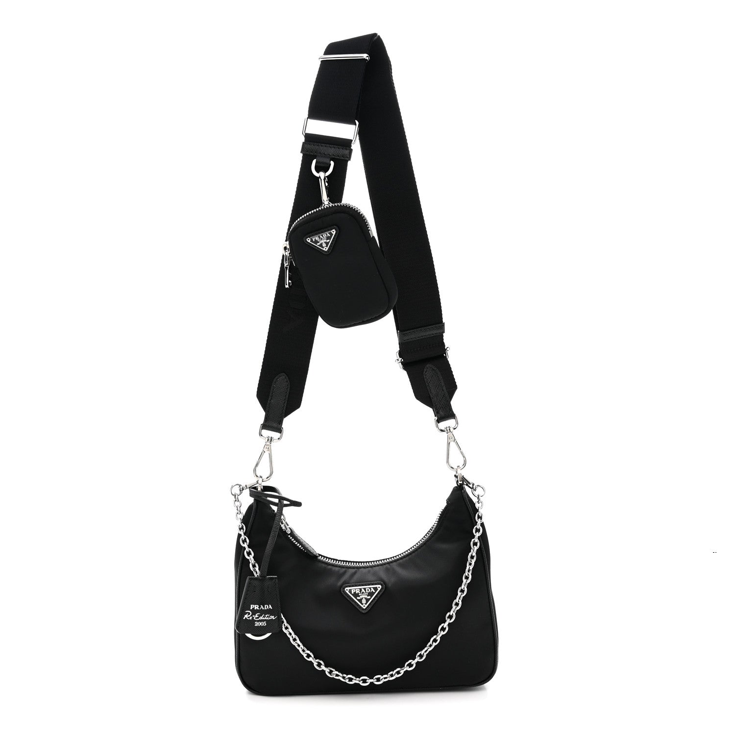 Prada Nylon Re-Edition 2005 Shoulder Bag Black 1 of 11