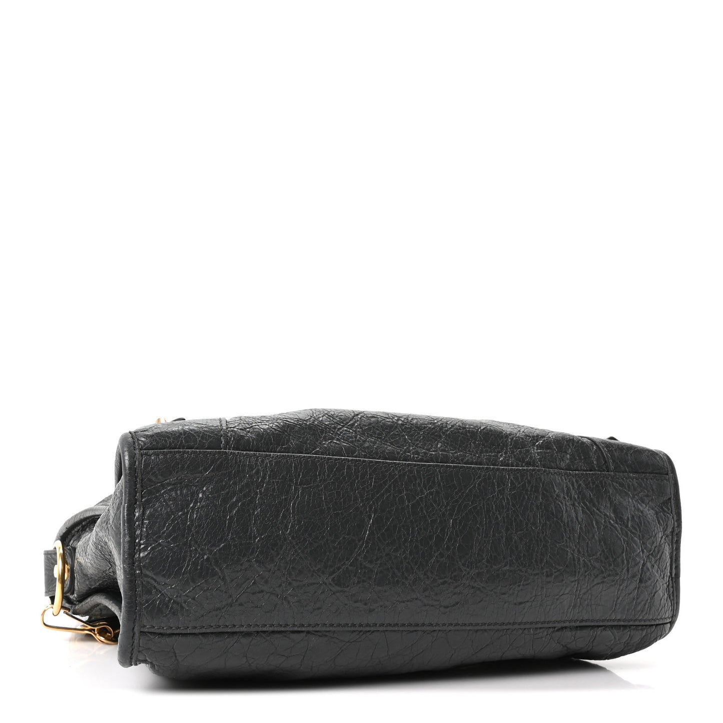 Agneau Classic Gold Hardware S City Gris Fossile