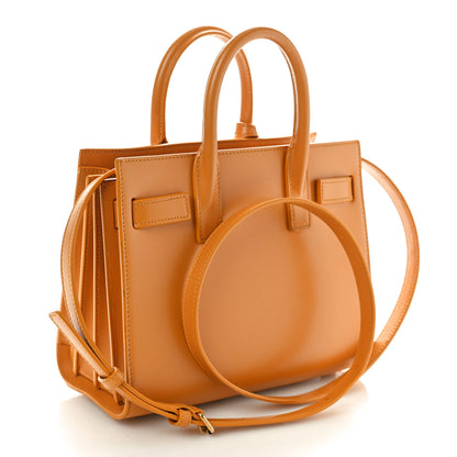 Saint Laurent Calfskin Nano Sac De Jour Mustard 3 of 10