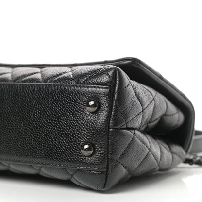 Chanel Caviar Quilted Mini Coco Handle Flap So Black 9 of 11