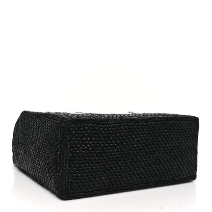 Loewe X PAULA'S IBIZA Raffia Font Tote Black 4 of 10