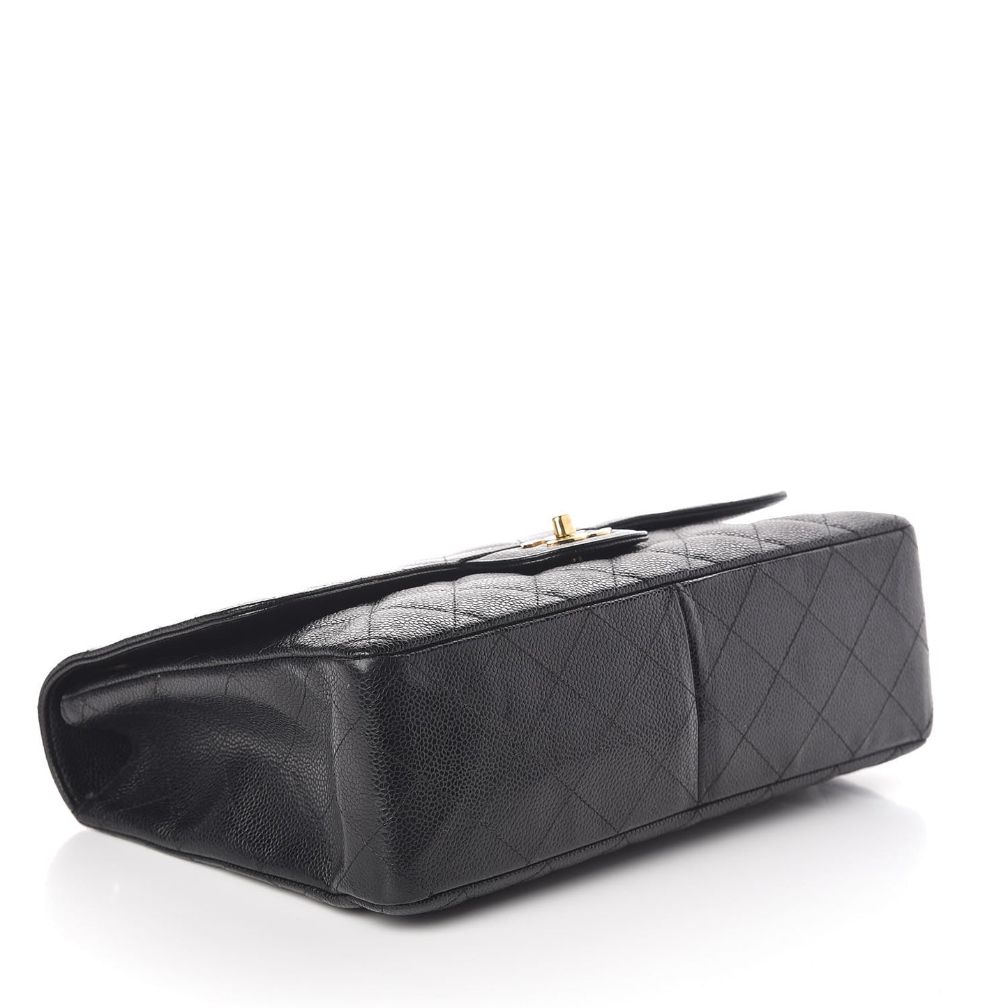 Caviar Quilted Jumbo Single Flap Black
